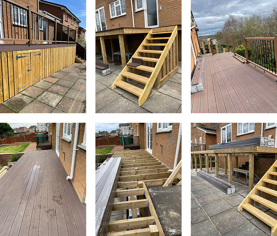 Raised Composite Decking